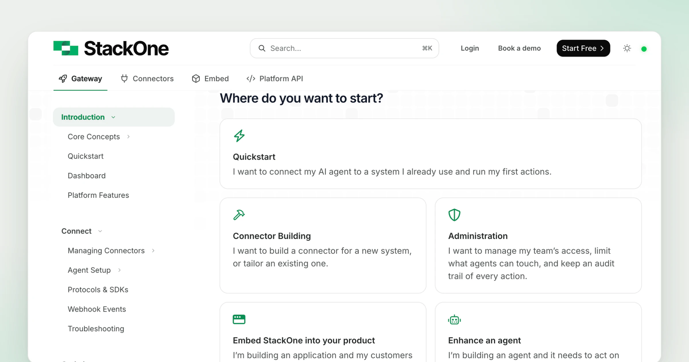 Documentation Restructure: Four Tabs, Split by Audience