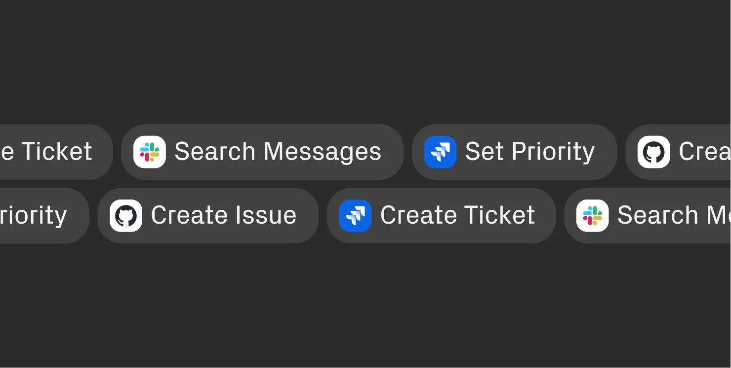 Act across 200+ apps