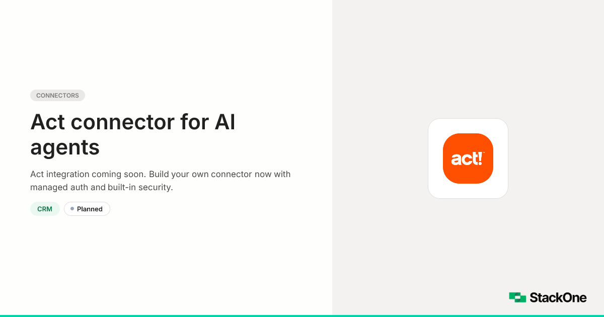 Act Integration for AI Agents | StackOne