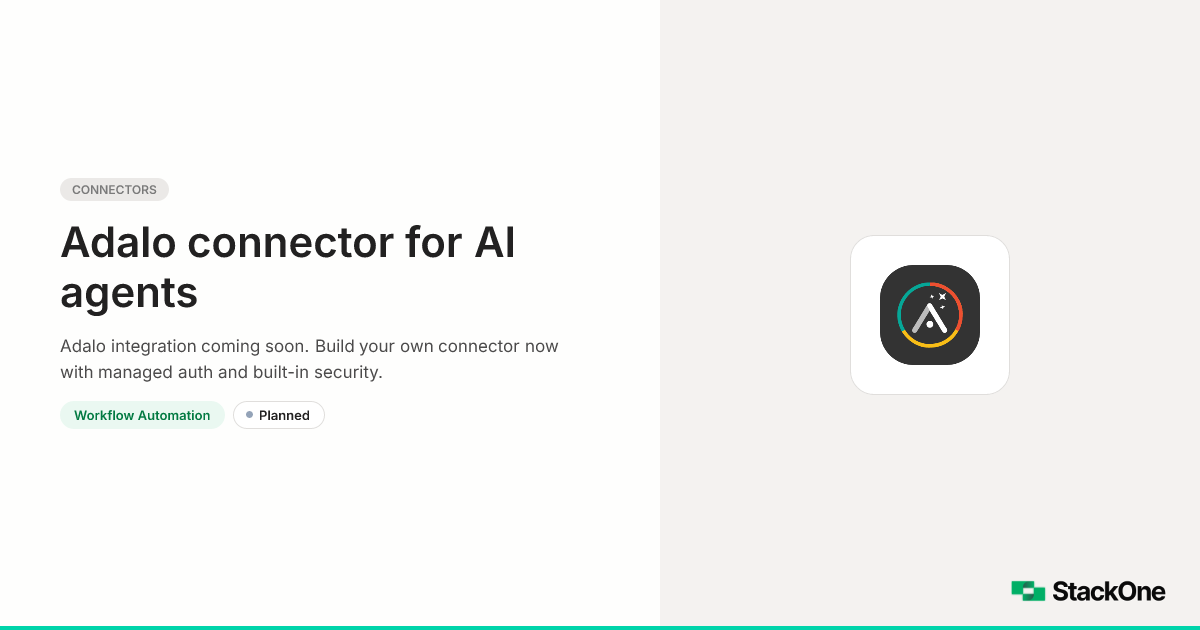 Adalo Integration for AI Agents | StackOne