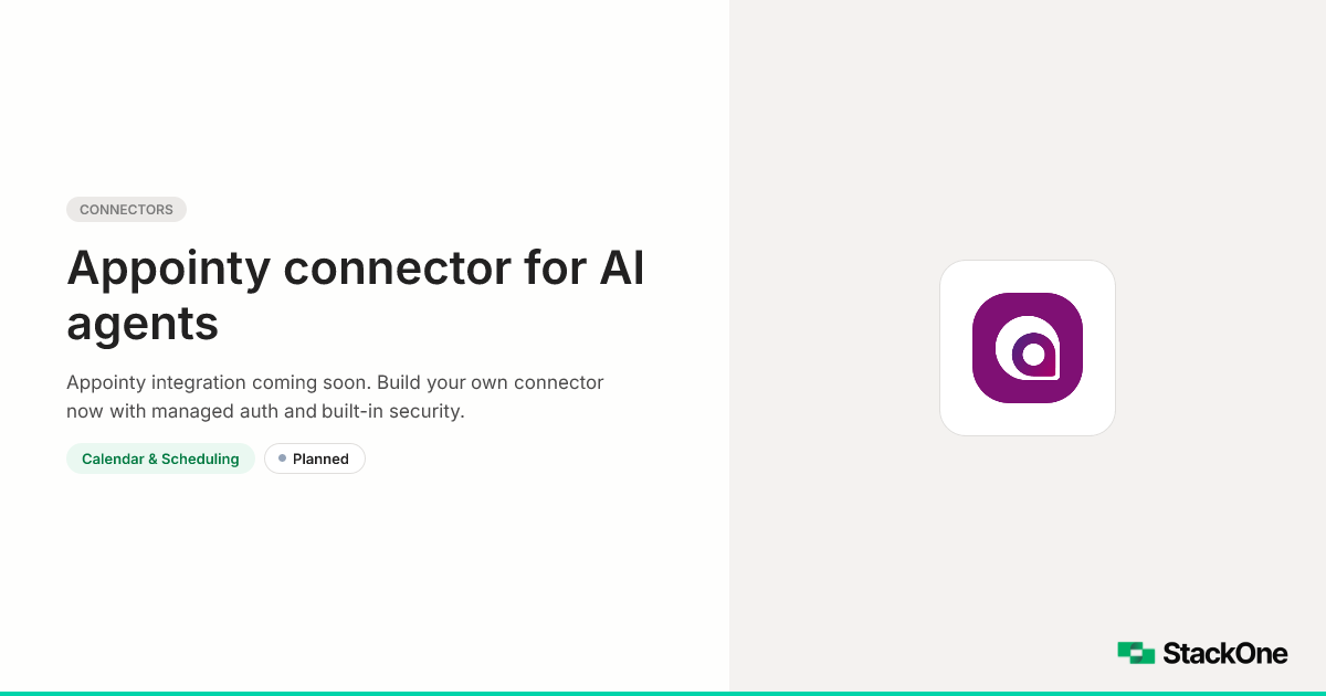 Appointy Integration for AI Agents | StackOne
