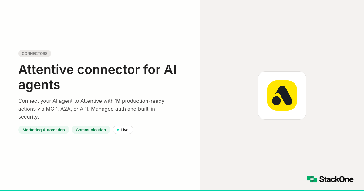 Attentive Integration for AI Agents | StackOne