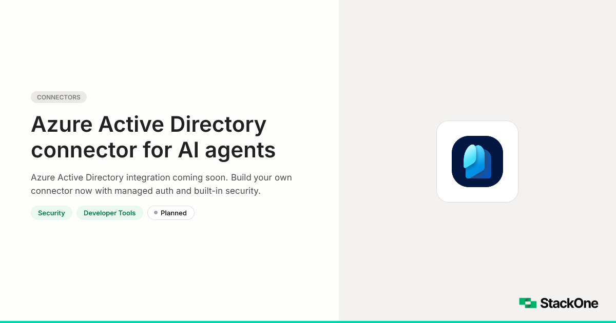 Azure Active Directory Integration for AI Agents | StackOne
