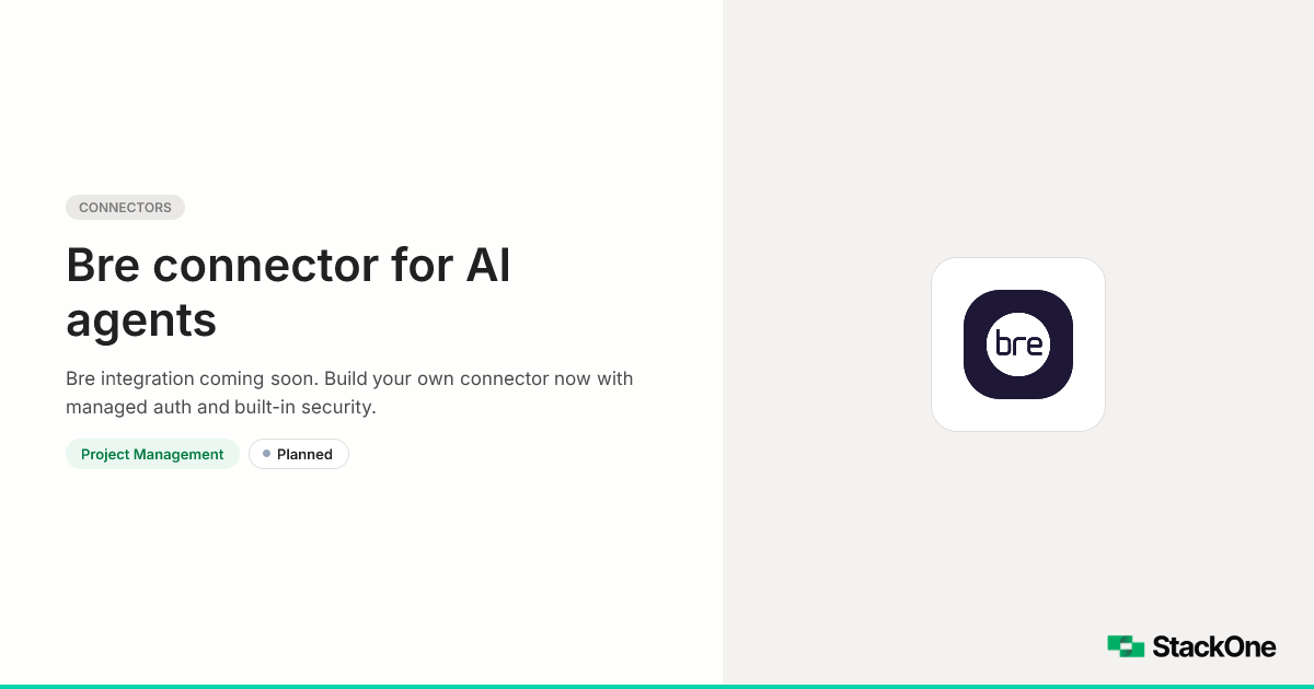 Bre Integration for AI Agents | StackOne