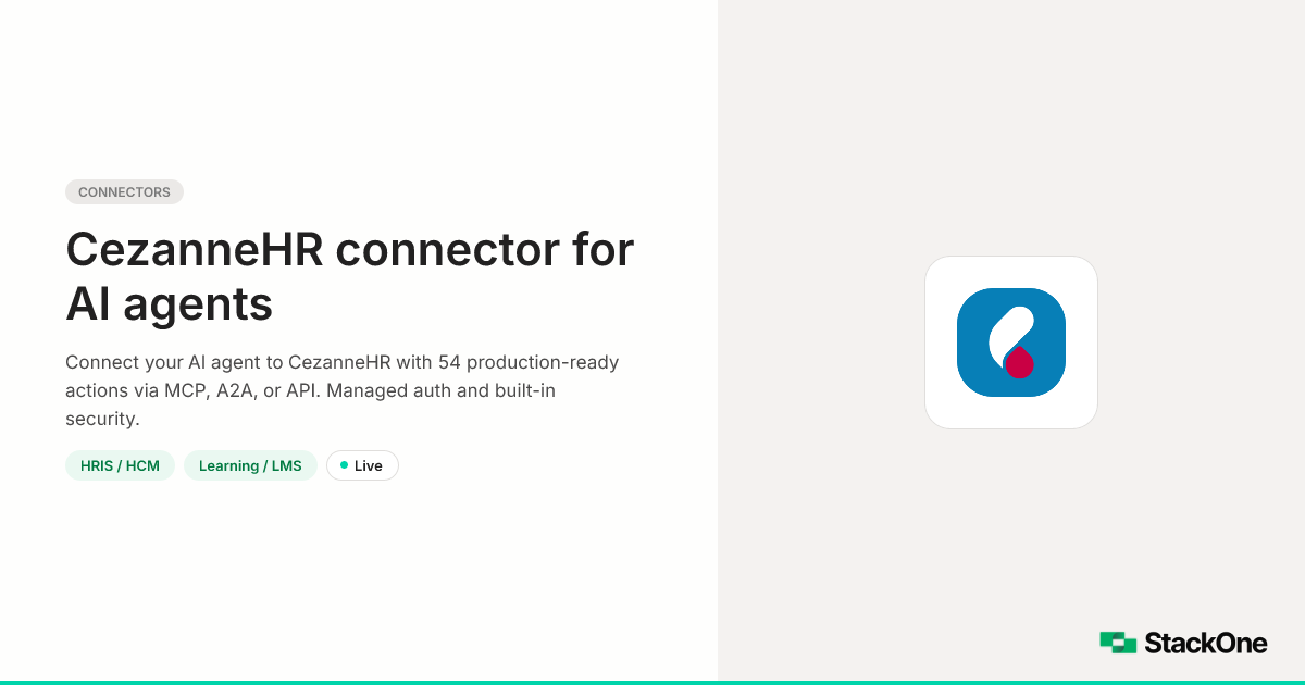 CezanneHR Integration for AI Agents (47 Actions) | StackOne