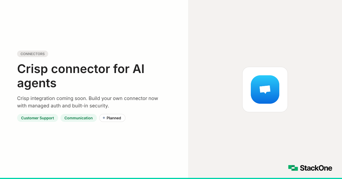 Crisp Integration for AI Agents | StackOne