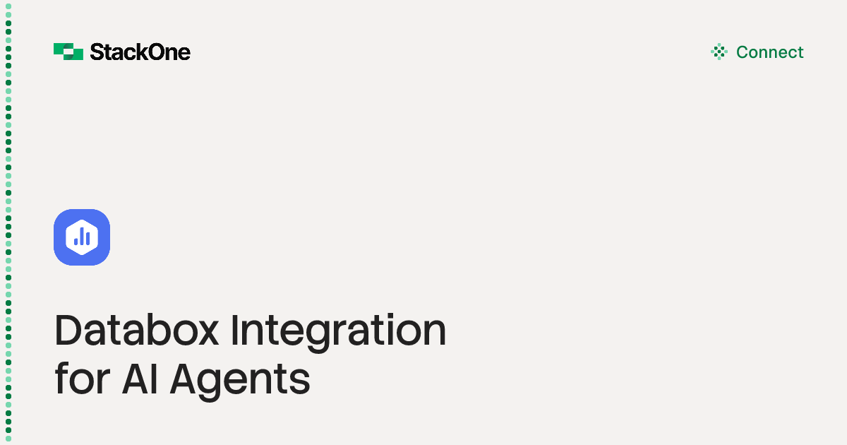 Databox Integration for AI Agents | StackOne