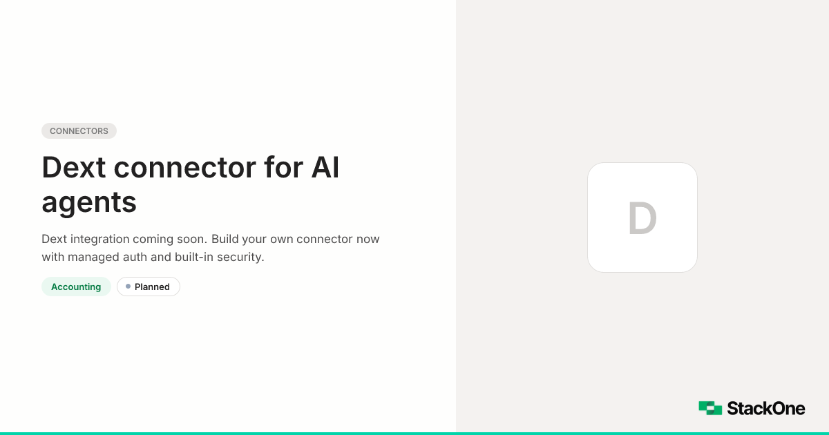 Dext Integration for AI Agents | StackOne