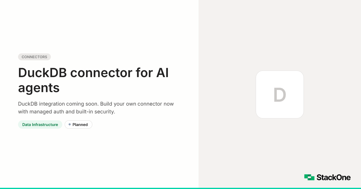 DuckDB Integration for AI Agents | StackOne