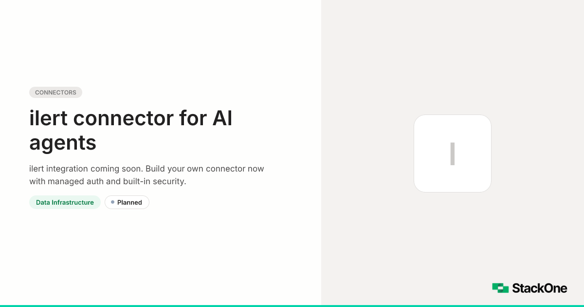 ilert Integration for AI Agents | StackOne