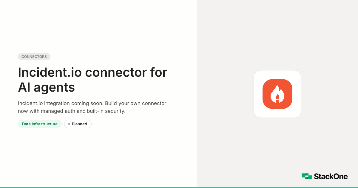 Incident.io Integration for AI Agents | StackOne