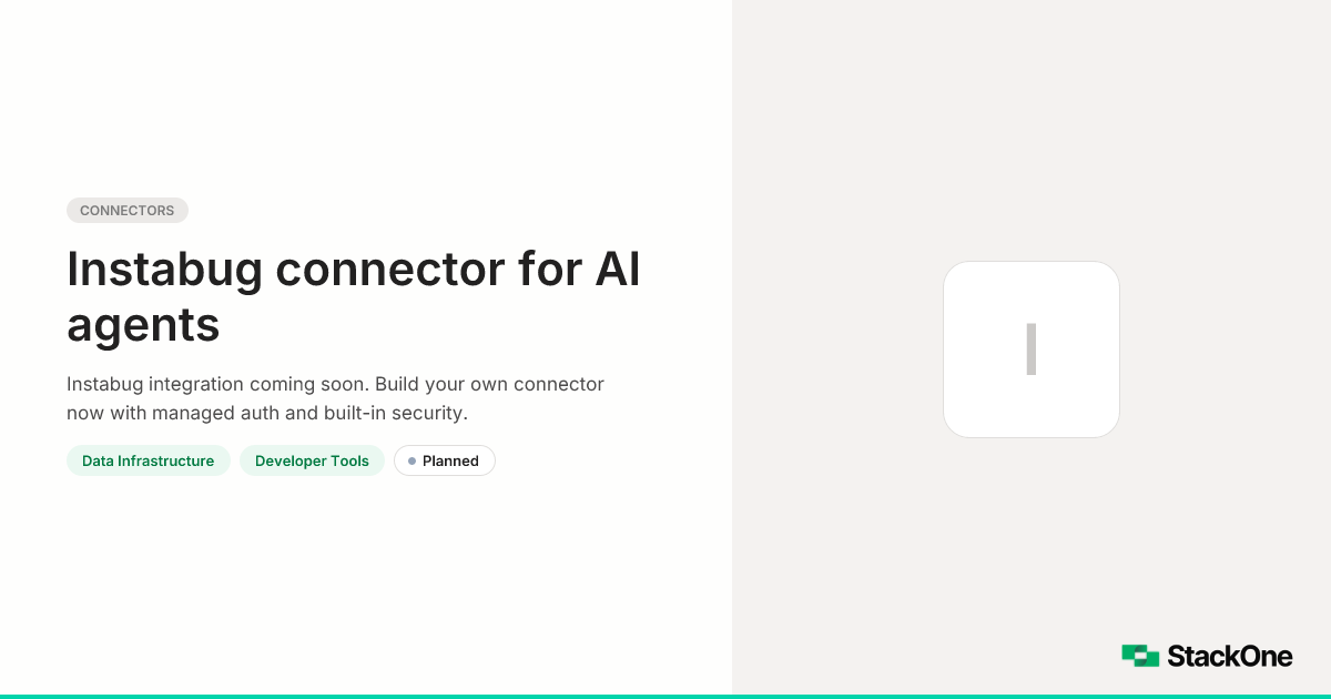 Instabug Integration for AI Agents | StackOne