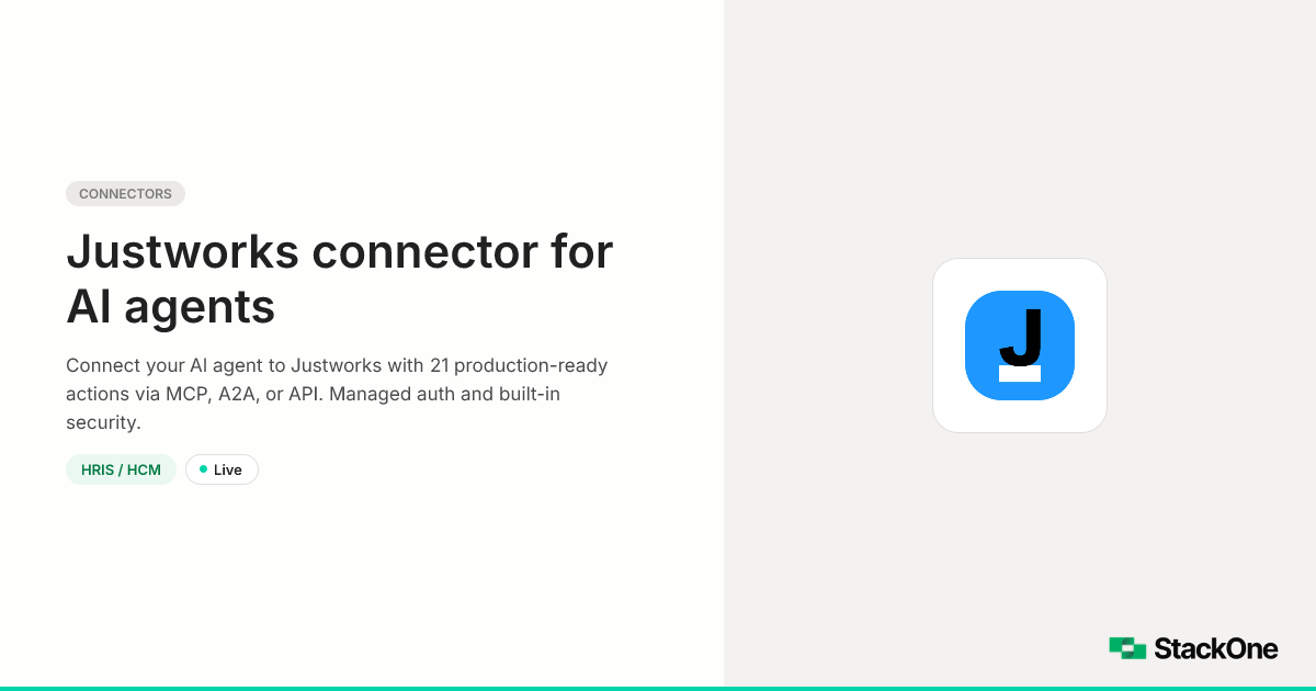 Justworks Integration for AI Agents (21 Actions) | StackOne