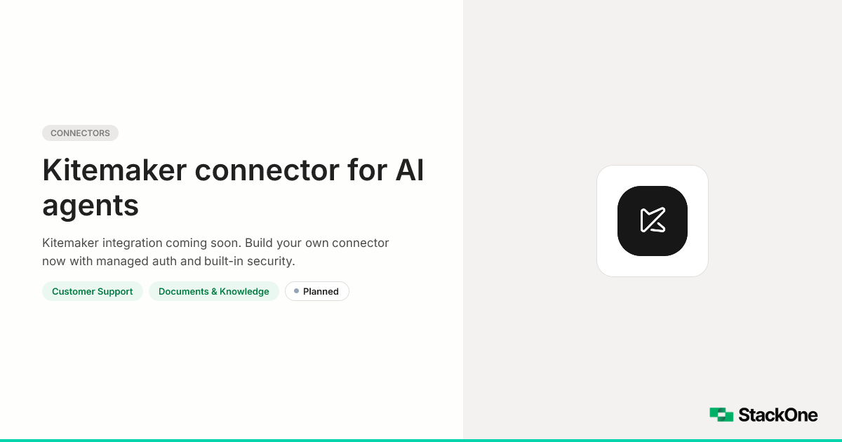 Kitemaker Integration for AI Agents | StackOne