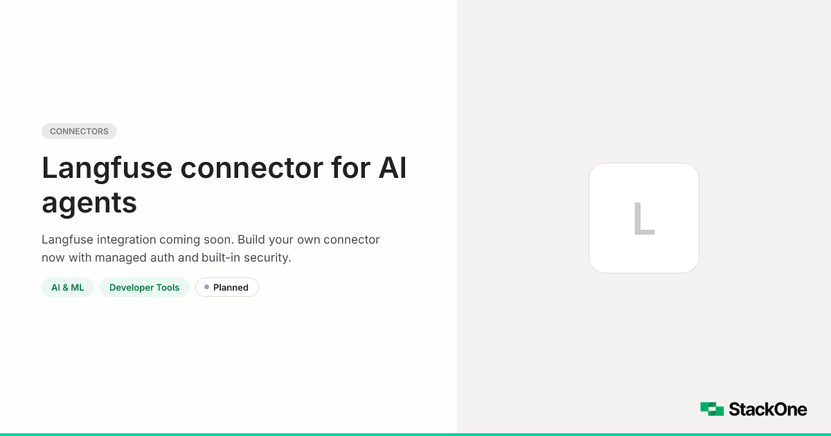 Langfuse Integration for AI Agents | StackOne
