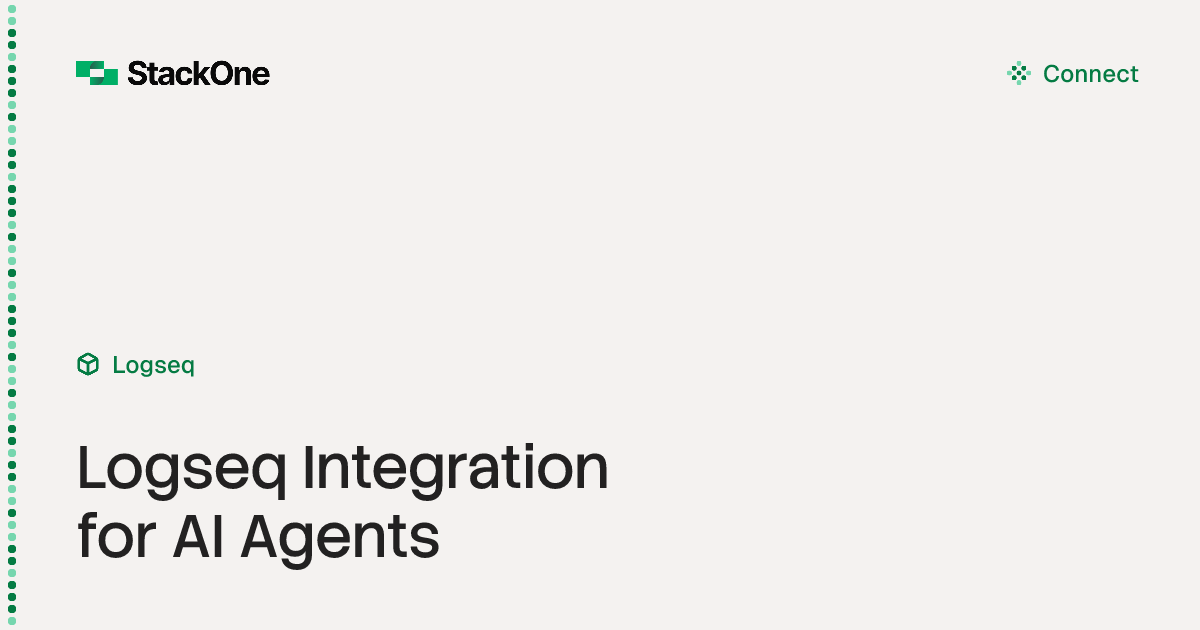 Logseq Integration for AI Agents | StackOne
