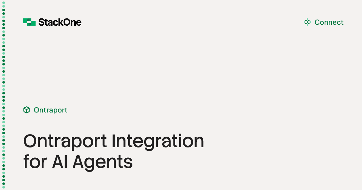 Ontraport Integration for AI Agents | StackOne