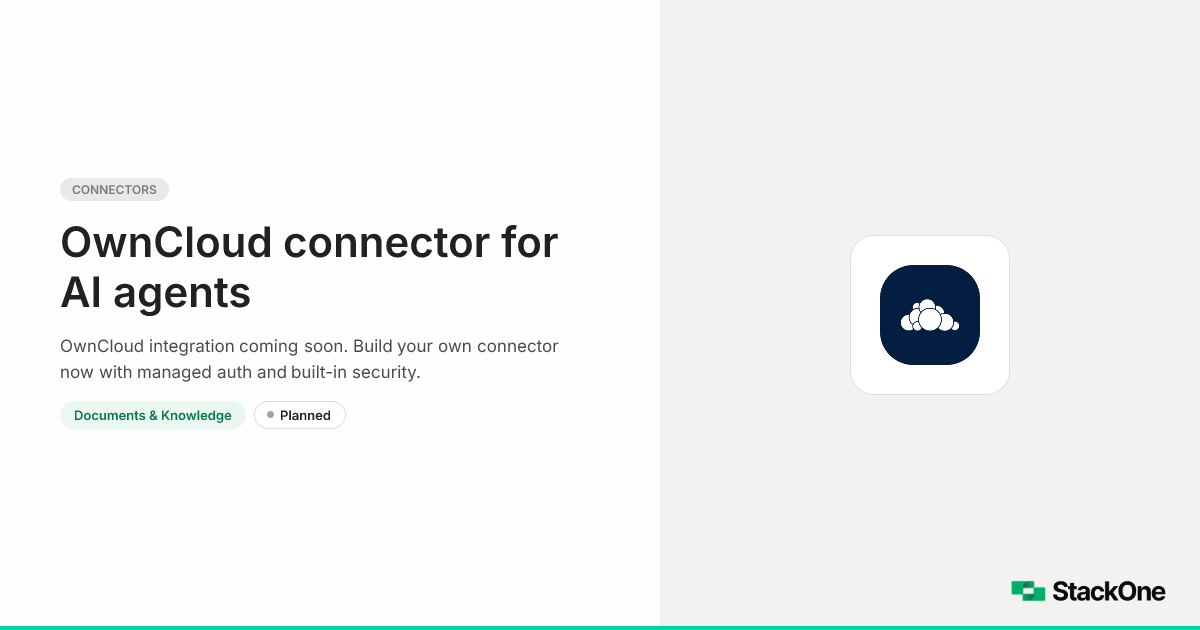 OwnCloud Integration for AI Agents | StackOne