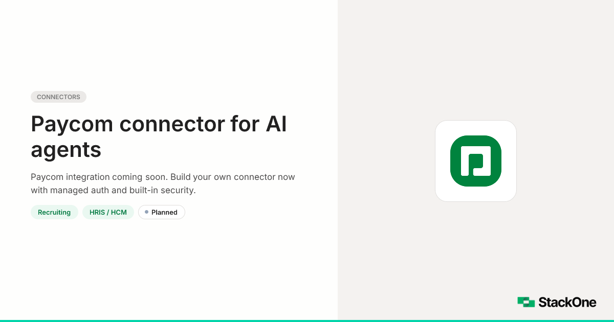 Paycom Integration for AI Agents | StackOne