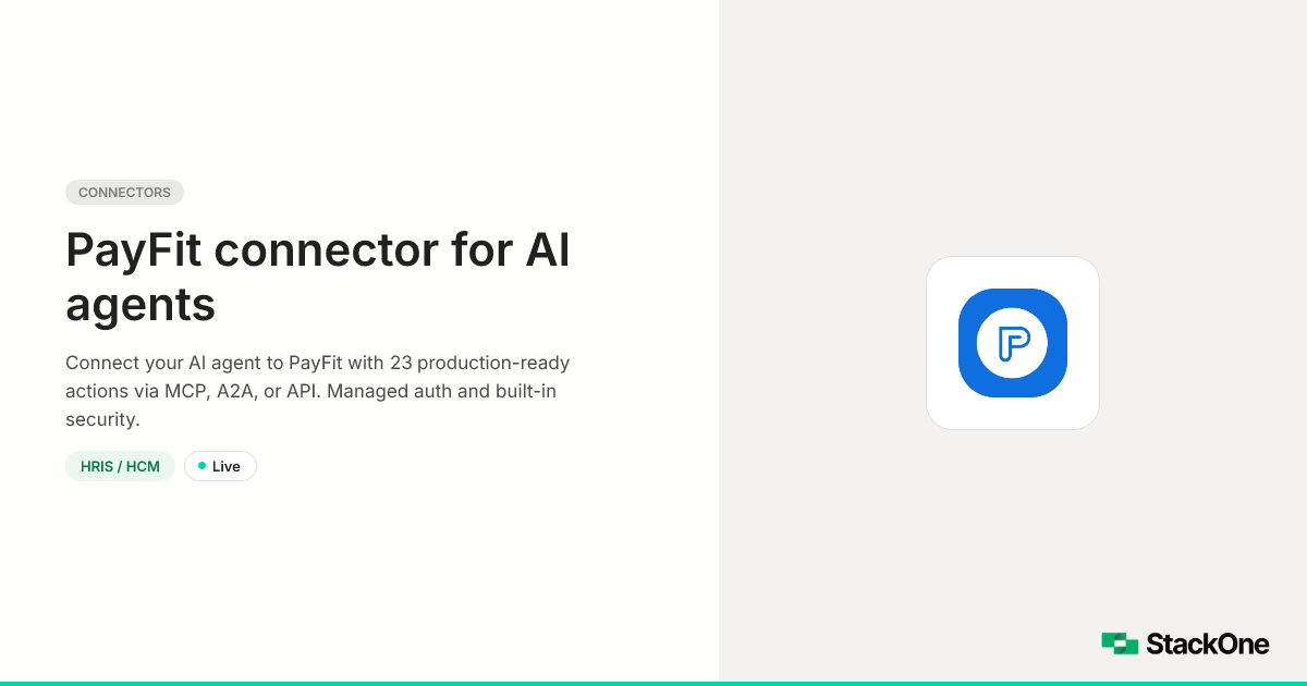 PayFit Integration for AI Agents (23 Actions) | StackOne