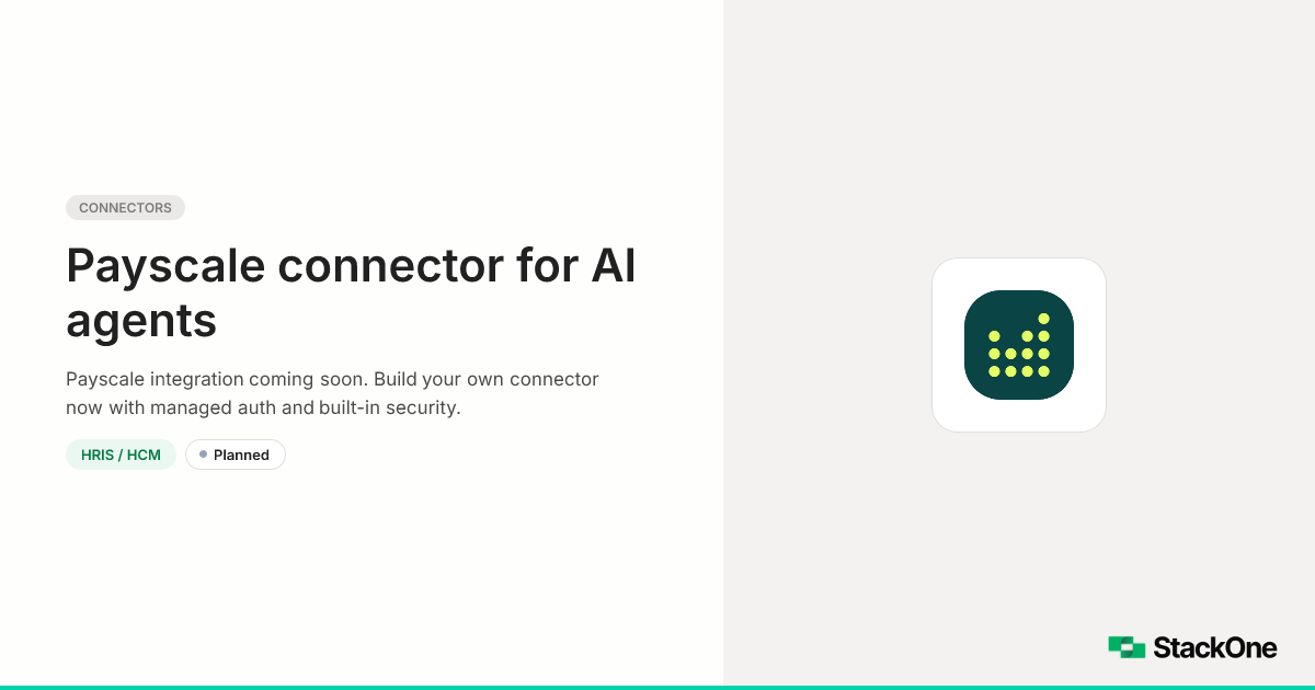 Payscale Integration for AI Agents | StackOne