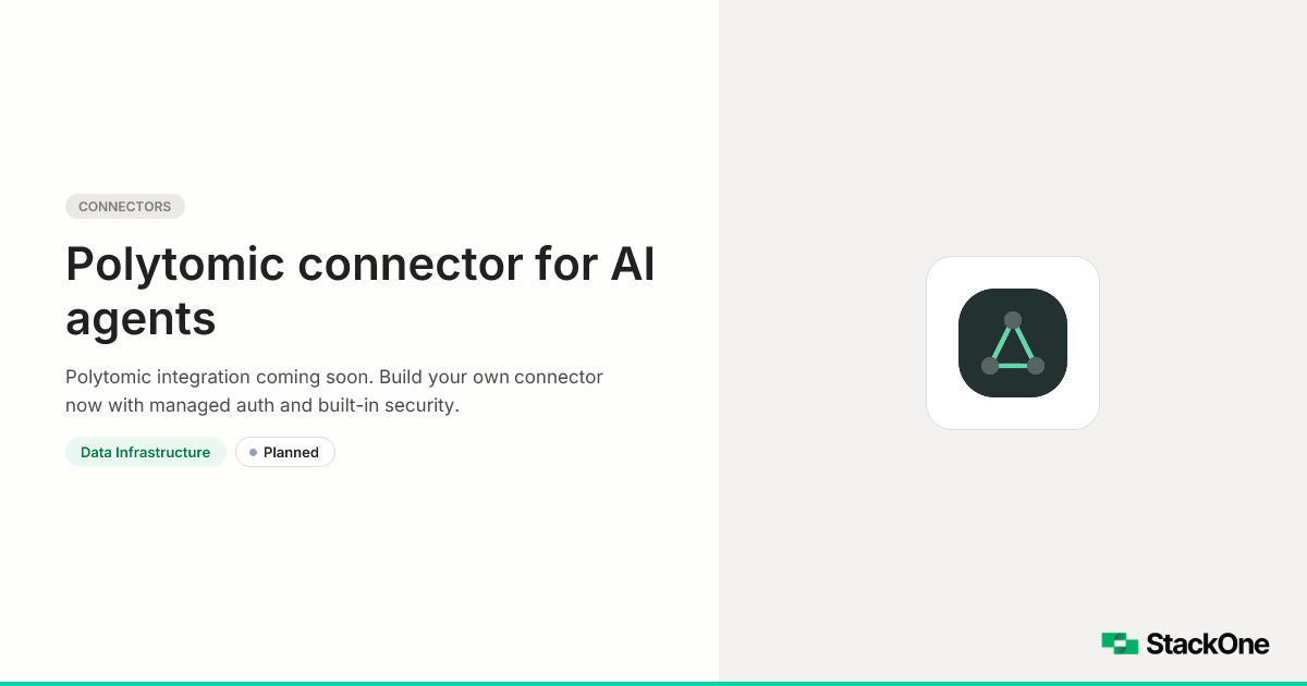 Polytomic Ios Polytomic Integration for AI Agents | StackOne