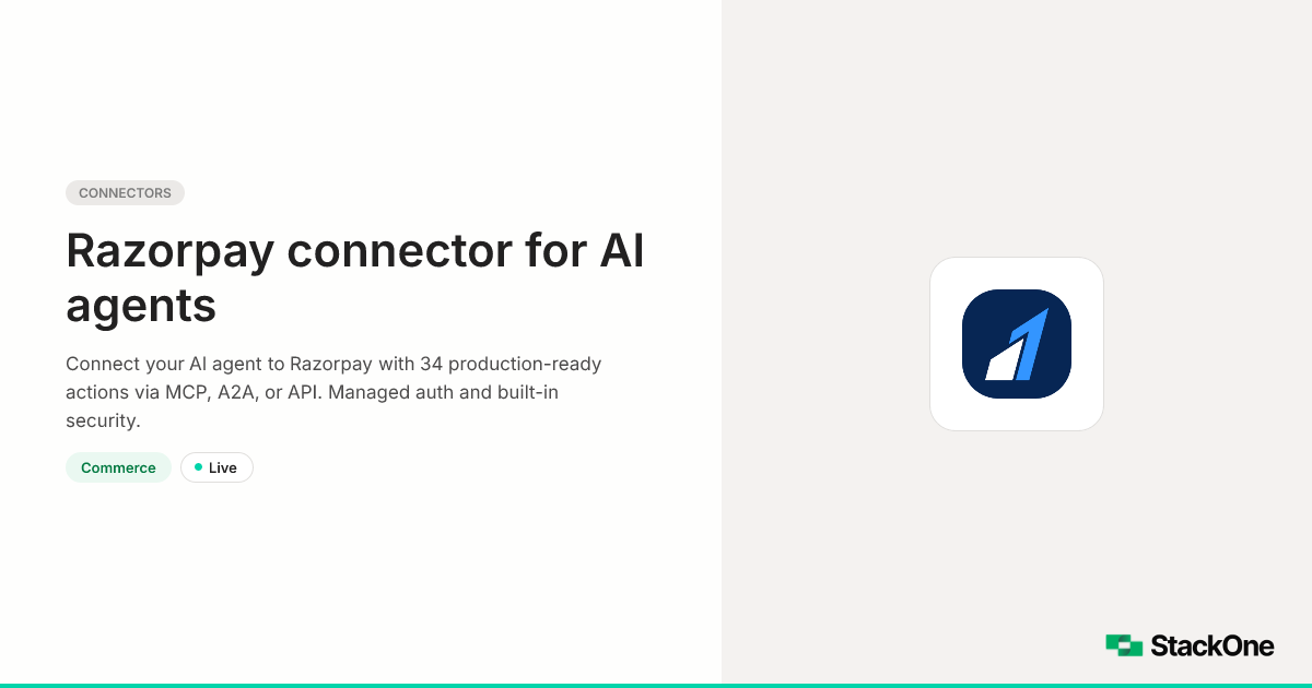 Razorpay Integration for AI Agents | StackOne