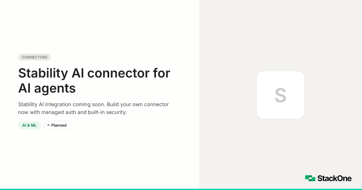 Stability AI Integration for AI Agents | StackOne