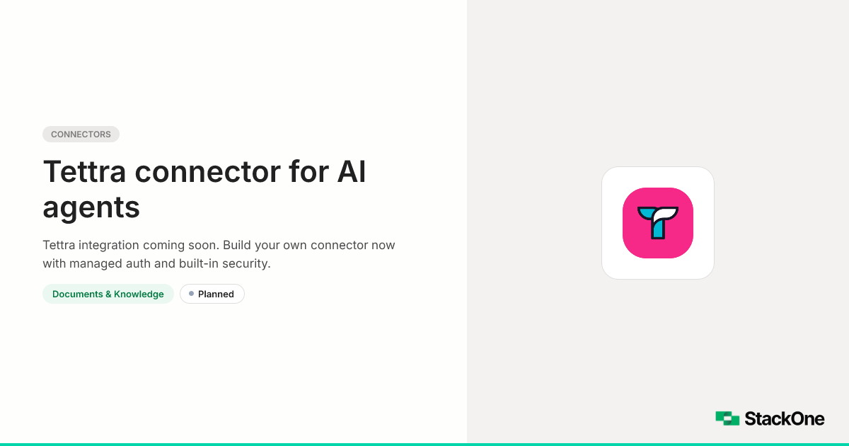 Tettra Integration for AI Agents | StackOne