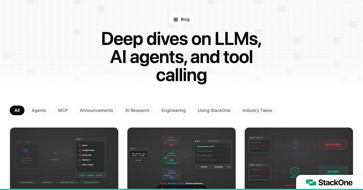 AI Agent Integration Blog | StackOne